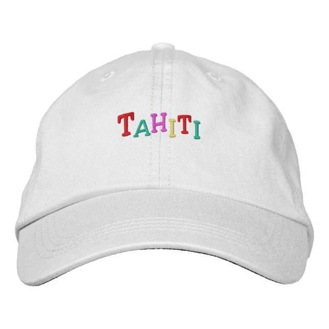 Boné Bordado Namedrop Nation_Tahiti multicolor (Frente)