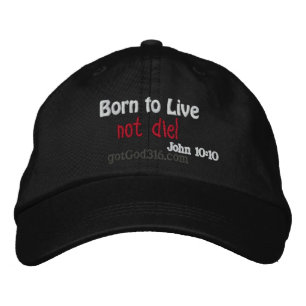 Boné Bordado Nascer de viver sem morrer! gotGod316.com