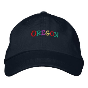 Boné Bordado Nation_Oregon com cores múltiplas
