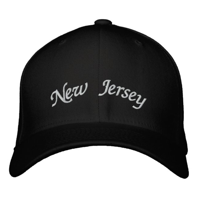 Boné Bordado New Jersey Embroiderou Hat (Frente)