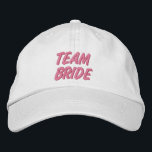 Boné Bordado Noiva de Equipe<br><div class="desc">Boné Ideal Team Bride para galinha ou festas de solteira, chás de panela, texto bordado, de Ricaso</div>