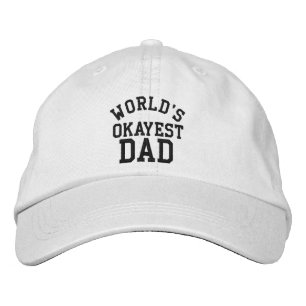 Boné Bordado O Dia de os pais mais agradável do mundo, um chapé