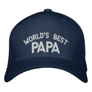 Boné Bordado O melhor Papá bordado do mundo