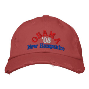 Boné Bordado Obama '08 New Hampshire Hat