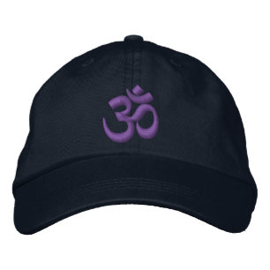 Boné Bordado OM Yoga Chakra Purple ou personalize-o Bordado