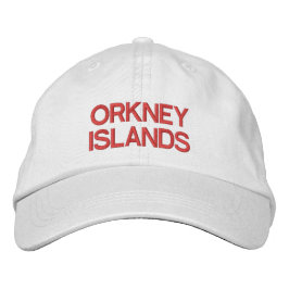 Boné Bordado Orkney Islands Personalizou o chapéu ajustável
