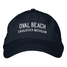 Boné Bordado Oval Beach Michigan