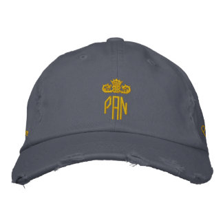 Boné Bordado PAN-Cap-blue x gold