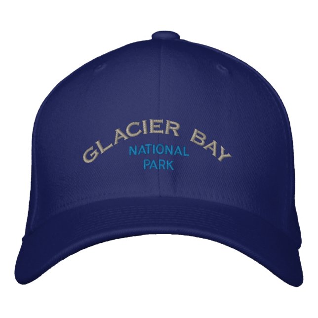 Boné Bordado Parque Nacional da Baía de Glacier (Frente)