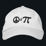 Boné Bordado Parte de torta como na paz do Pi<br><div class="desc">Um design lunático do bordado do Pi. Este boné de beisebol bordado costume está fazendo para um grande presente cómico para o matemático, geek, a mente inquisidora. Excelente para um estudante, um professor, um engenheiro ou qualquer um que tenham esta coisa com números. O design do bordado está disponível em...</div>