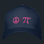 Boné Bordado Parte de torta como na paz do Pi<br><div class="desc">Um design lunático do bordado do Pi. Este boné de beisebol bordado costume está fazendo para um grande presente cómico para o matemático, geek, a mente inquisidora. Excelente para um estudante, um professor, um engenheiro ou qualquer um que tenham esta coisa com números. O design do bordado está disponível em...</div>