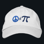 Boné Bordado Parte de torta como na paz do Pi<br><div class="desc">Um design lunático do bordado do Pi. Este boné de beisebol bordado costume está fazendo para um grande presente cómico para o matemático, geek, a mente inquisidora. Excelente para um estudante, um professor, um engenheiro ou qualquer um que tenham esta coisa com números. O design do bordado está disponível em...</div>