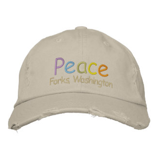 Boné Bordado Peace Forks, Washington Hat