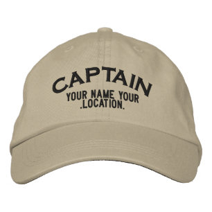 Boné Bordado Personalized Sea Captain Hat