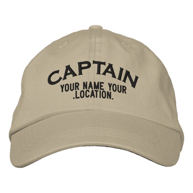 Boné Bordado Personalized Sea Captain Hat (Frente)