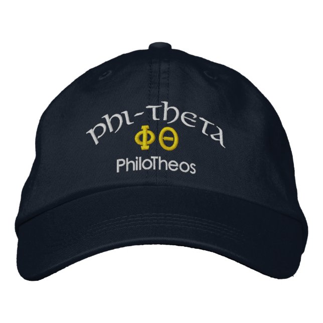 Boné Bordado PHI-THETA PhiloTheos (Frente)