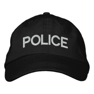 Boné Bordado POLÍCIA Hat Personalizada Ajustável