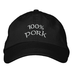 Boné Bordado Porco 100%