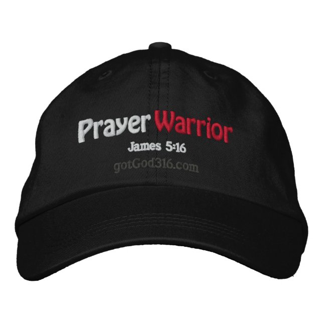 Boné Bordado Prayer Warrior gotGod316.com (Frente)