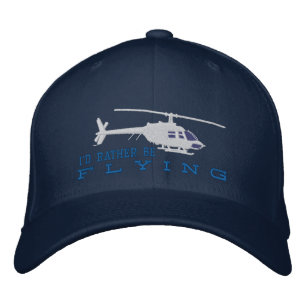Boné Bordado Preferencialmentes De Silhueta De helicóptero Que
