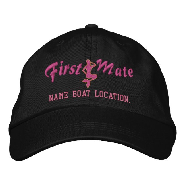 Boné Bordado Primeiro imediato Mermaid Cap Personalize! (Frente)