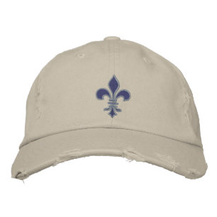 Boné Bordado Purple Fleur de Lis Bordados Hat