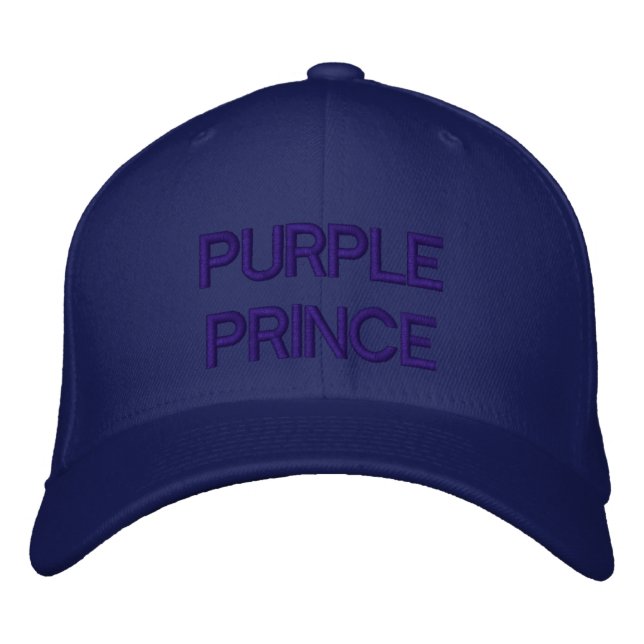 Boné Bordado PURPLE PRINCE - declaração subliminar que (Frente)