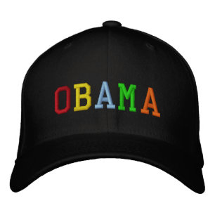 Boné Bordado Rainbow Barack Obama