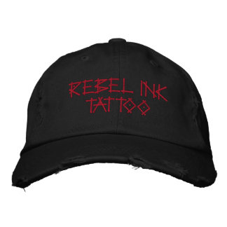 BONÉ BORDADO REBEL TATUAGEM DE TINTA