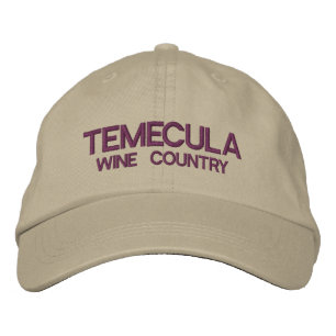 Boné Bordado Região vinícola de Temecula