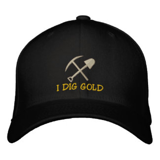 Boné bordado Rockhound "I Dig Dourado"