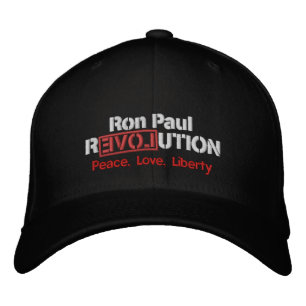 Boné Bordado Ron Paul Revolution bordou o chapéu