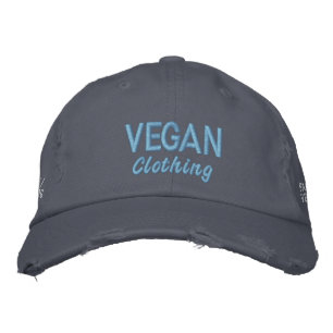 Boné Bordado Roupa do VEGAN afligida