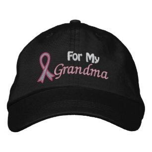 Boné Bordado Sensibilização Do Cancer Para Minha Avó