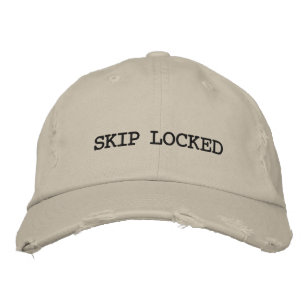 boné bordado "SKIP LOCKED"