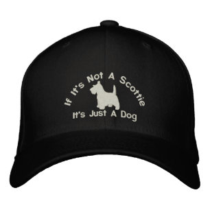 Boné Bordado Slogan escocês Terrier Funny Dog