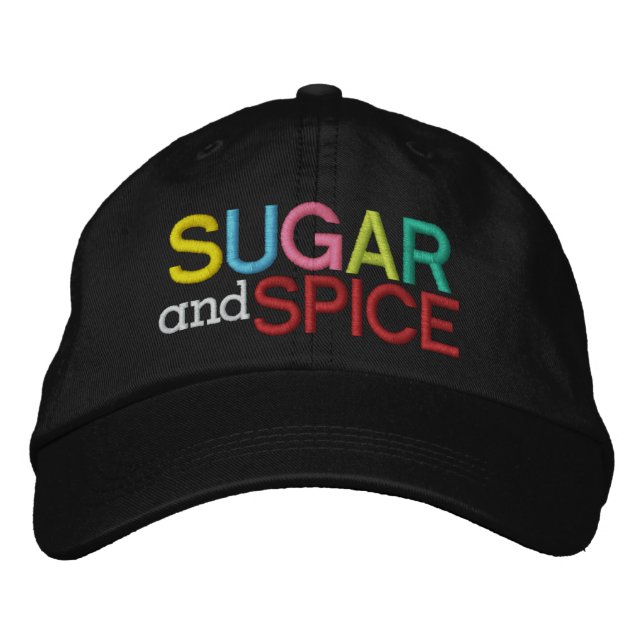 Boné Bordado Sugar and Spice ... : ) por SRF (Frente)