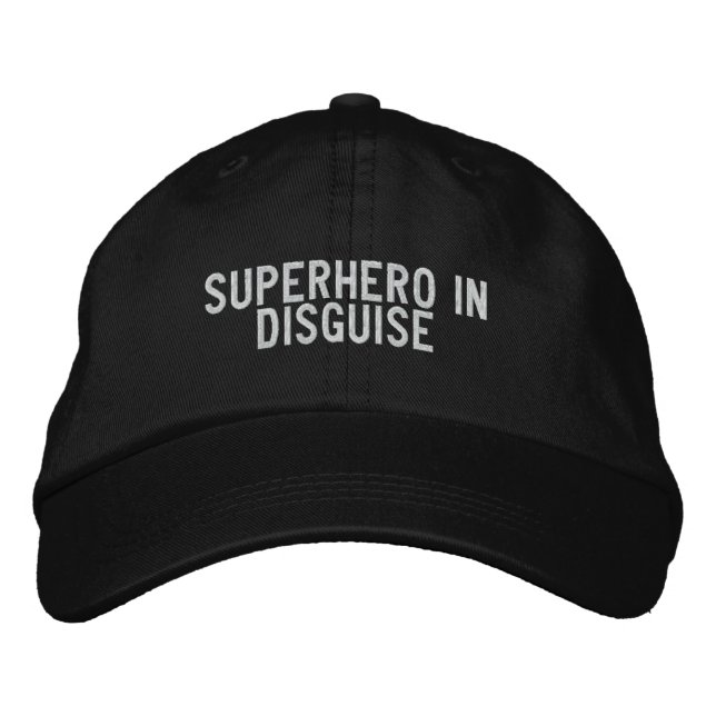 Boné Bordado super-herói disfarçado (Frente)