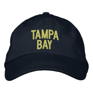 Boné Bordado Tampa Bay, Flórida Chapéu Ajustável Personalizado