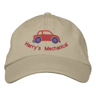 Boné Bordado Tampa do carro personalizável ou chapéu mecânico