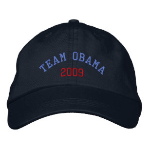 Boné Bordado Team Obama 2009