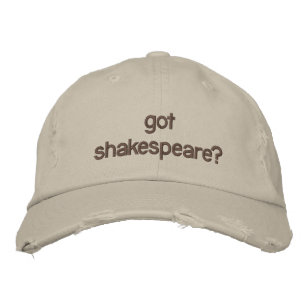 Boné Bordado tem shakespeare?
