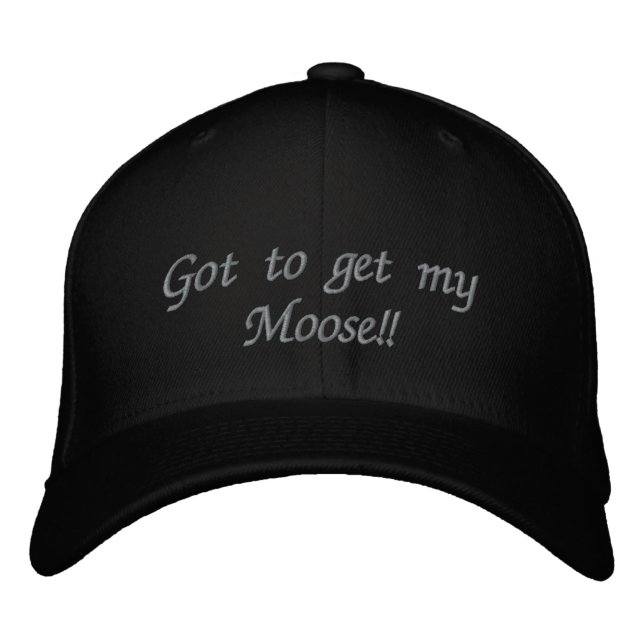 Boné Bordado Tenho que pegar o Monte Moose! (Frente)