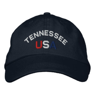Boné Bordado Tennessee EUA bordou Marinho Blue Hat