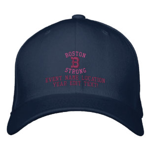 Boné Bordado TEXTO forte de Boston Personalizable EDIT