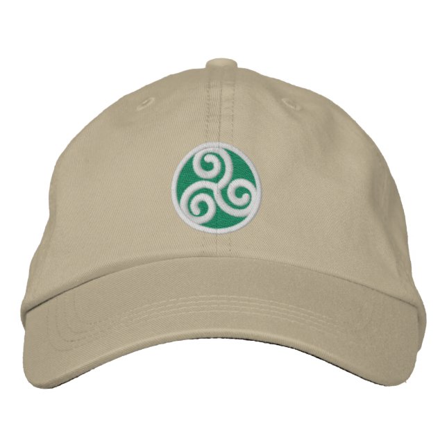 Boné Bordado Triskele Celtic Spiral (Frente)