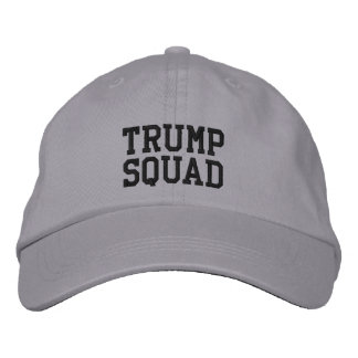 Boné Bordado Trump Squad Hat Ajustável