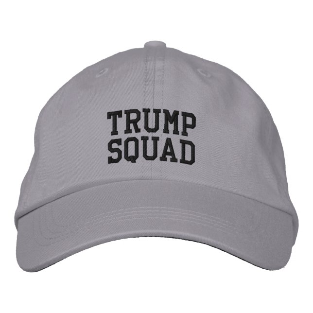 Boné Bordado Trump Squad Hat Ajustável (Frente)