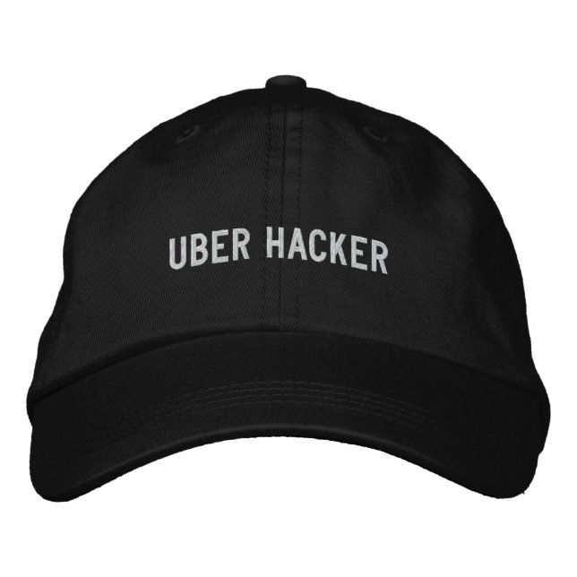 Boné Bordado Uber Hacker (Frente)