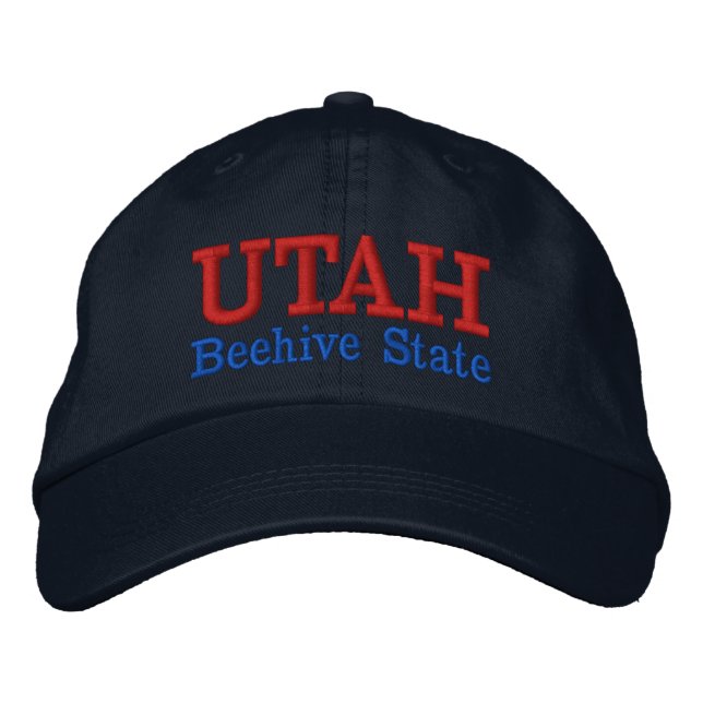Boné Bordado Utah Beehive State Embroiderou Chapéu (Frente)
